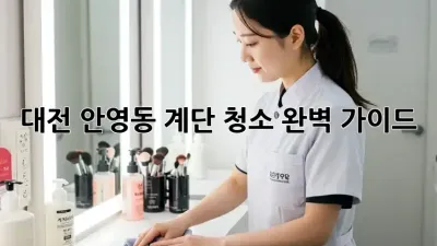 대전 안영동 계단 청소 완벽 가이드