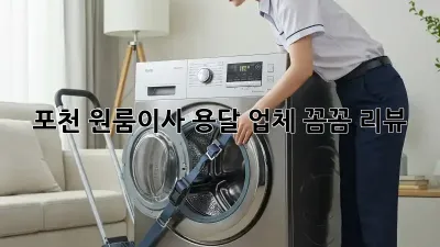 포천 원룸이사, 용달 업체 꼼꼼 리뷰!